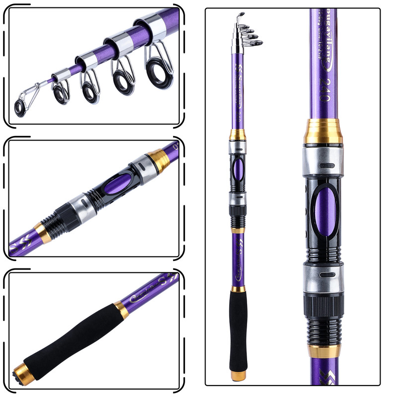 Sougayilang 4 colori canna da  - Fishing Boat Fiberglass recensione e prezzo
