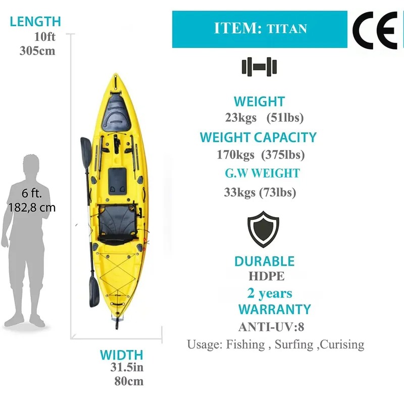 Kayak da Pesca Monoposto da 3  - Fishing Boat Seat recensione e prezzo